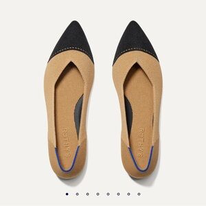 Rothy’s The Point II Camel Captoe Flat